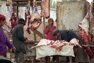 39 Kashgar Sunday Market 1993 Meat Market.jpg